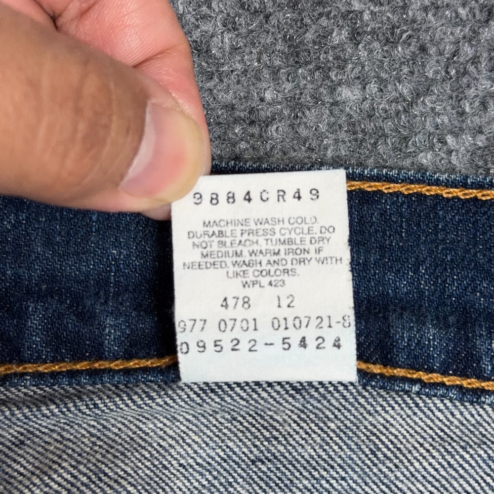Vintage Levi's 550 Jeans Womens 24 Relaxed Tapered Leg High Rise Dark Wash Denim - Picture 9 of 13